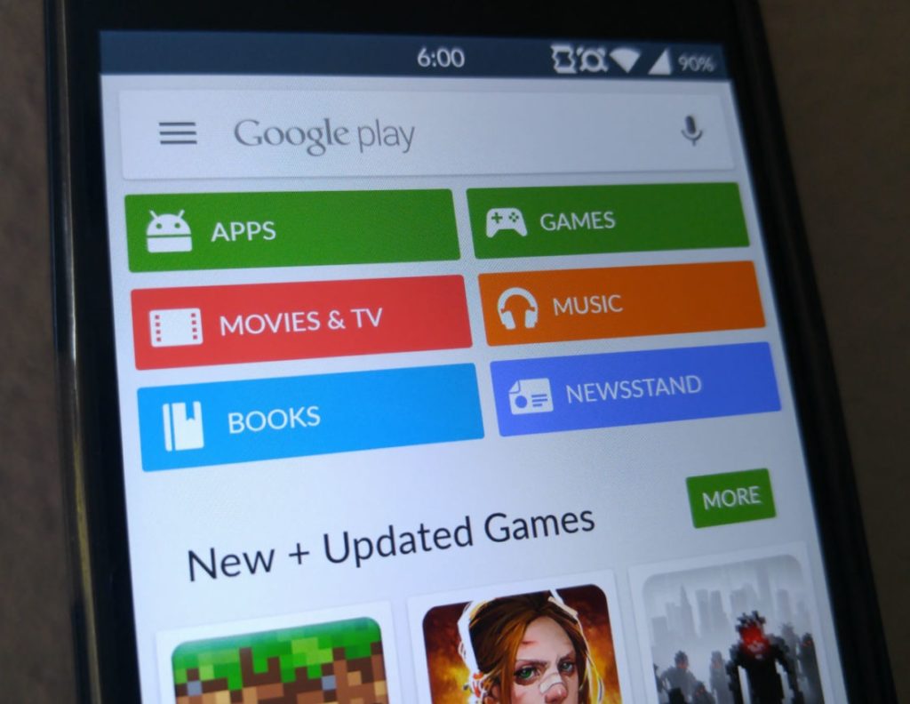 Google play store android tv