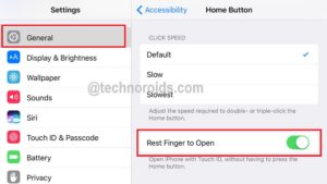 unlock iphone or ipad without using home button