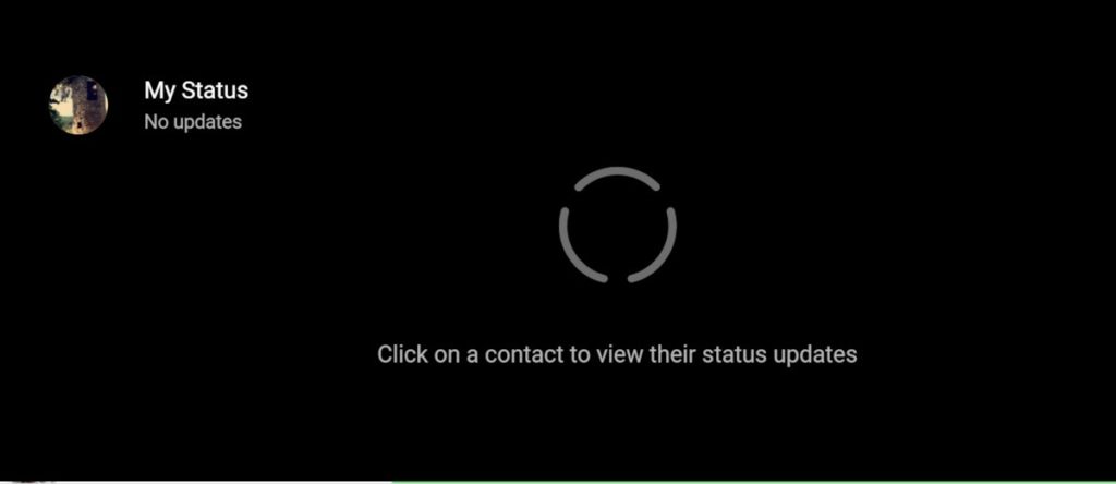 WhatsApp Web Status Feature
