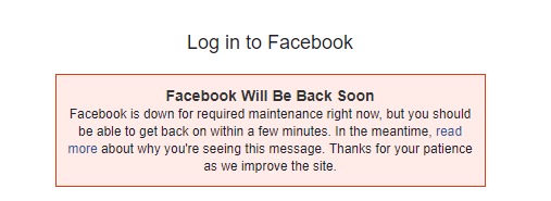 Facebook Goes Down