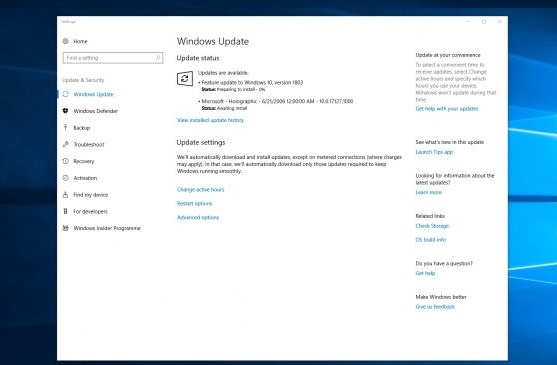 Windows 10 Spring Creators Update